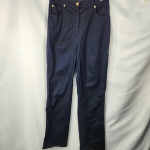 St. John Sport by Marie Gray Navy 5 Pocket Straight Leg Pants Size 2